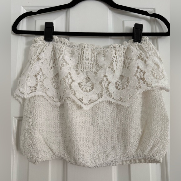 Jenn’s Pirate Booty Lace Knit Tube Top Size XS/Small - Picture 1 of 6